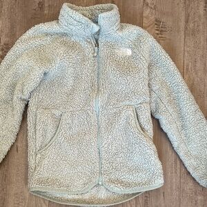 Cozy Kids Sherpa Jacket - Light Sage green